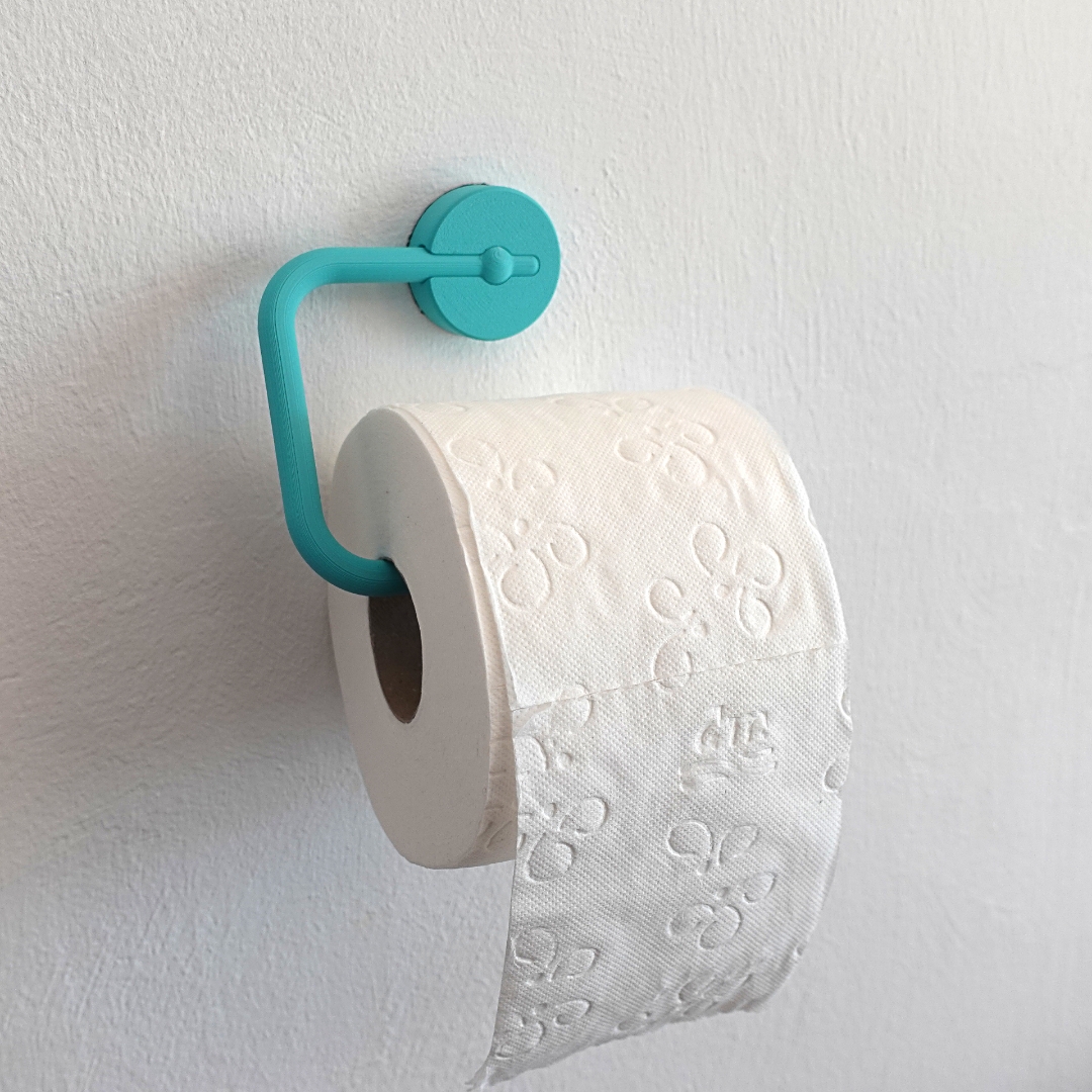 Toilet paper holder print-in-place