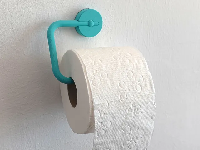 Toilet paper holder print-in-place