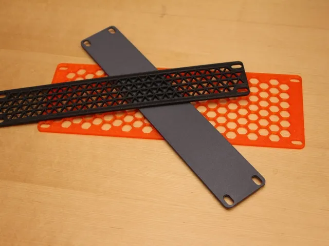 10" rack blank and vented panels 1-4U