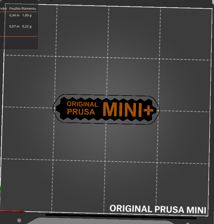 Insert logo front panel - Original prusa MINI+