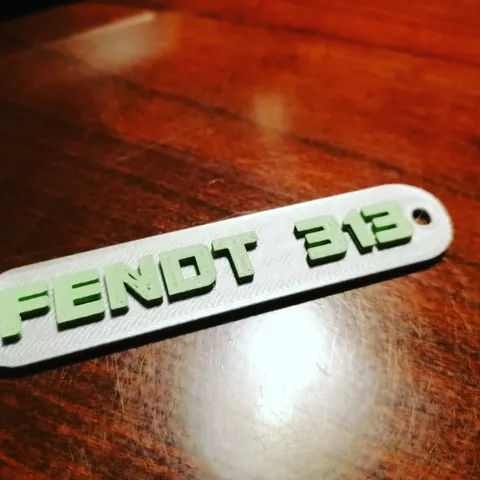 Fendt Keychain with Model 313