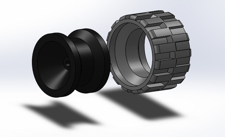Wheel for RC Tractor from Merkur kit