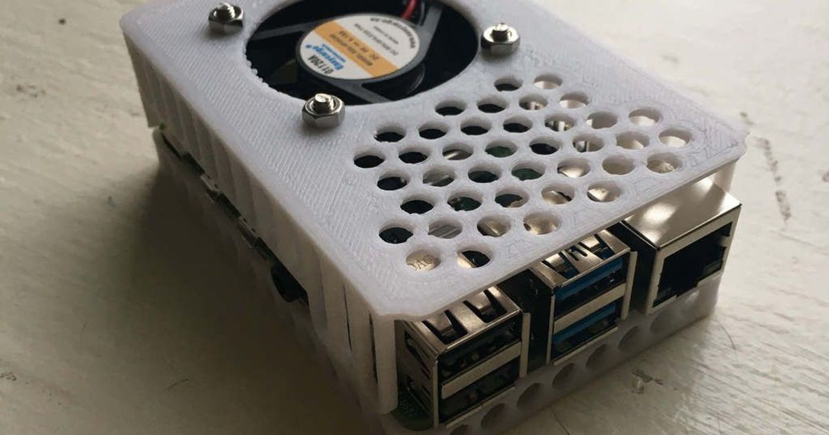 Raspberry Pi Fan Case by Tiny Boat | Download free STL model ...