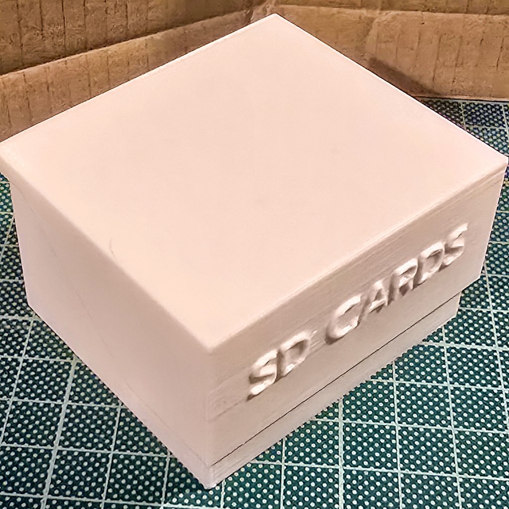 Miniatura 2 do modelo 3D SD Card Storage Box
