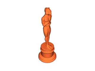 Groundhog Oscar - Hogscar by TomasCundick, Download free STL model