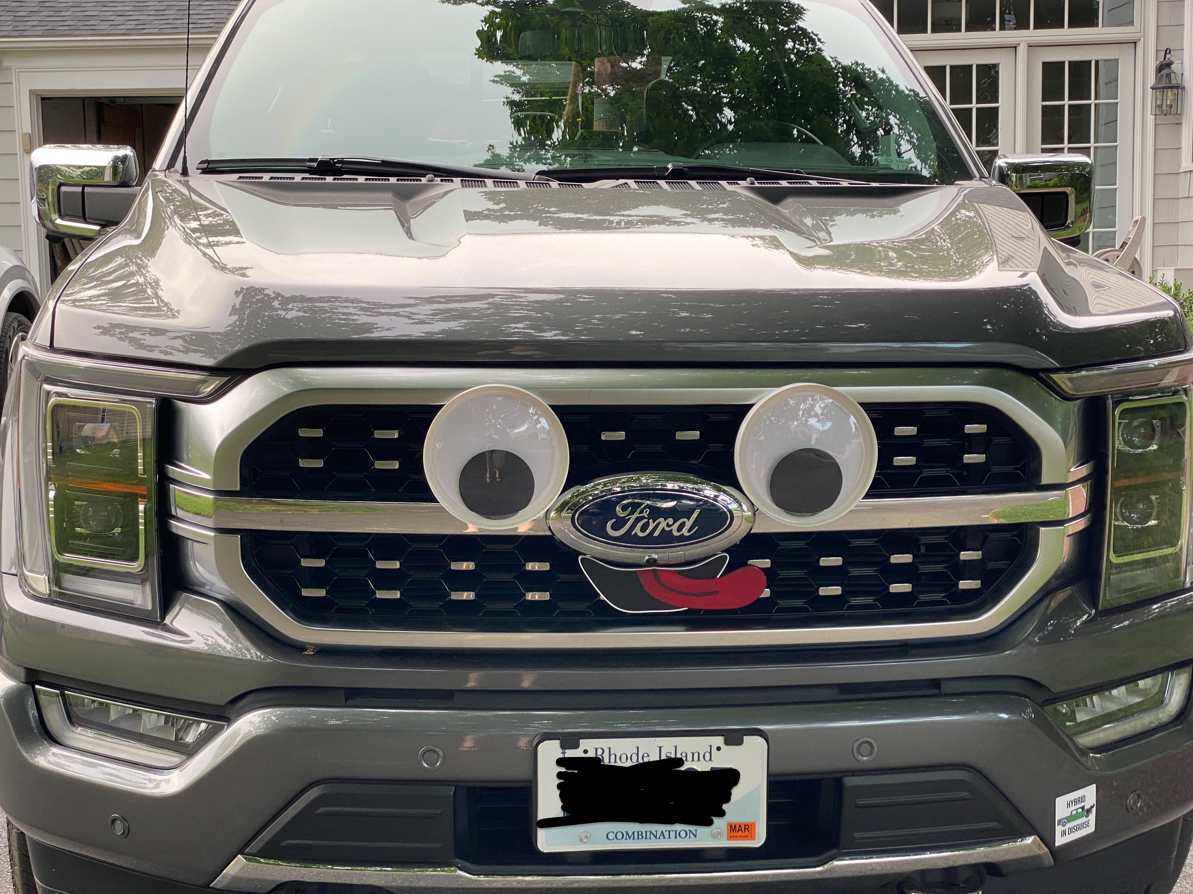 Googly Eye Face for a Pickup Truck