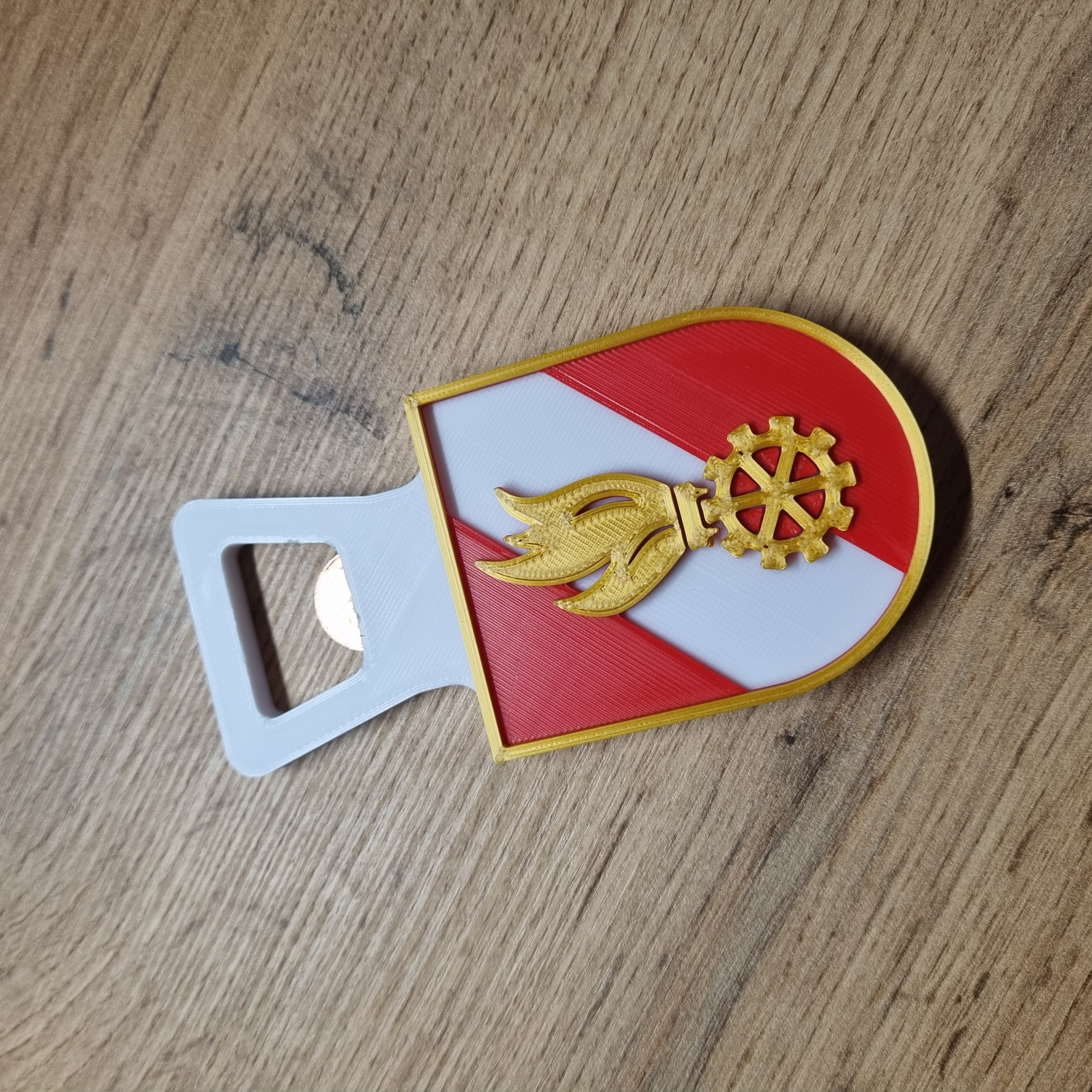 Firefigher bottle opener