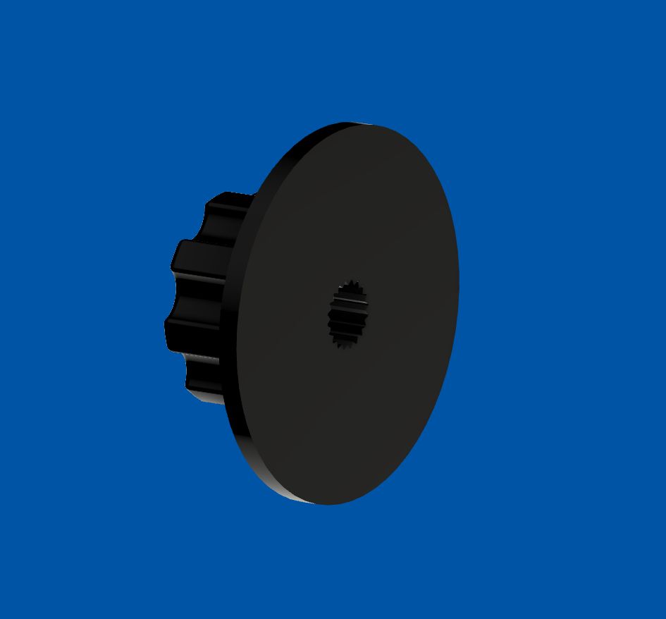 Potentiometer Knob 35mm by Wiseone Download free STL model