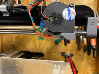 RepRap Pro Ormerod Simple Silent 5050 Part Cooling Fan Duct RS