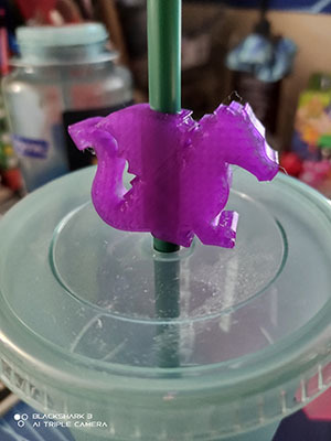 Miniatura 2 do modelo 3D Dragon Straw Topper