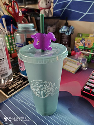 Miniatura 3 do modelo 3D Dragon Straw Topper