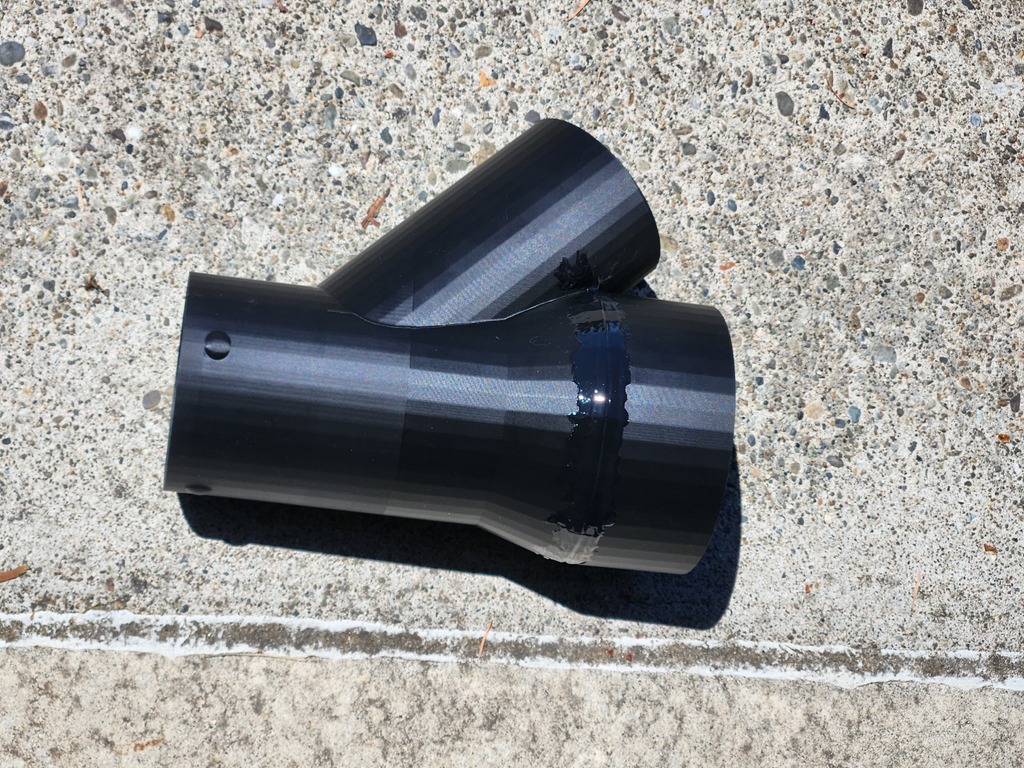 Corrugated Drain Pipe Wye (Y) - 3" pipe into 4" pipe