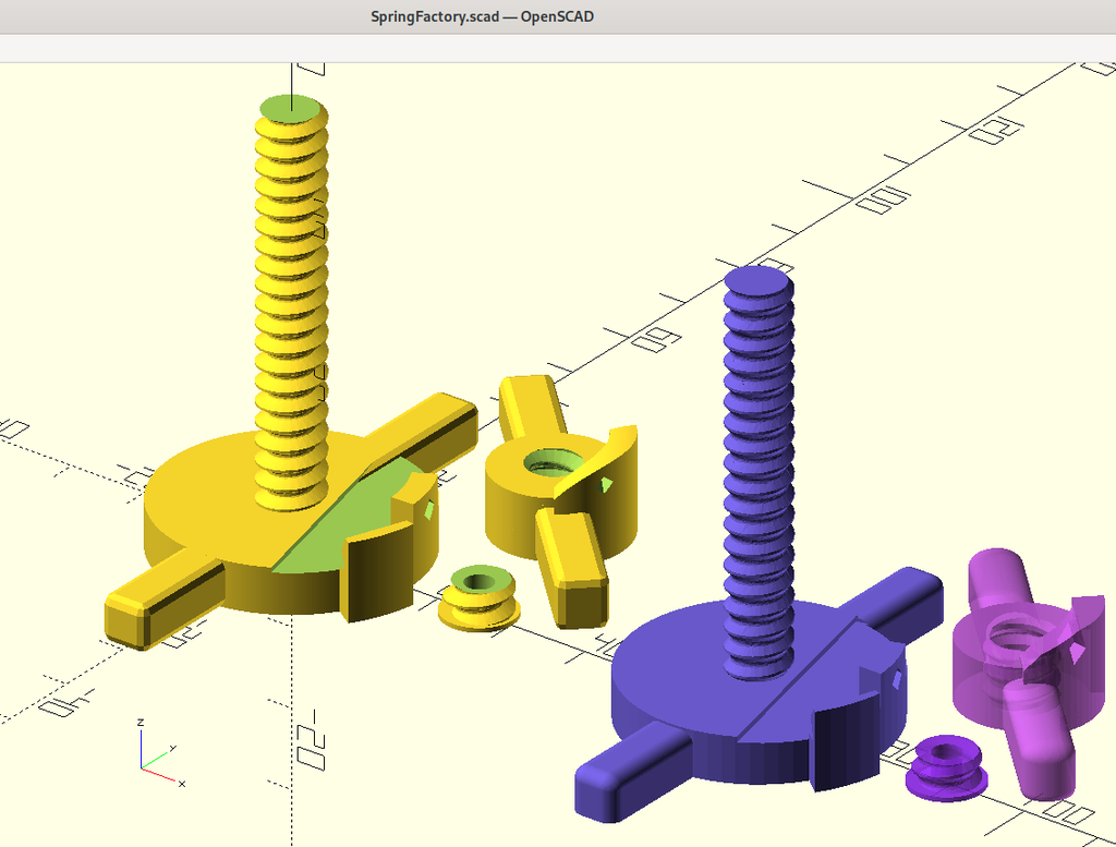Miniatura 2 do modelo 3D Spring Factory (Parametric)