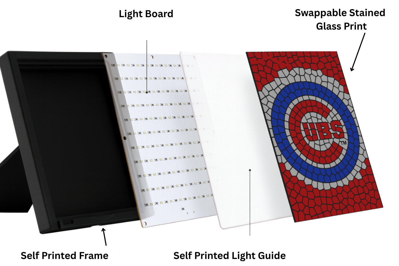 Miniatura 10 do modelo 3D Easter Stained Glass Light