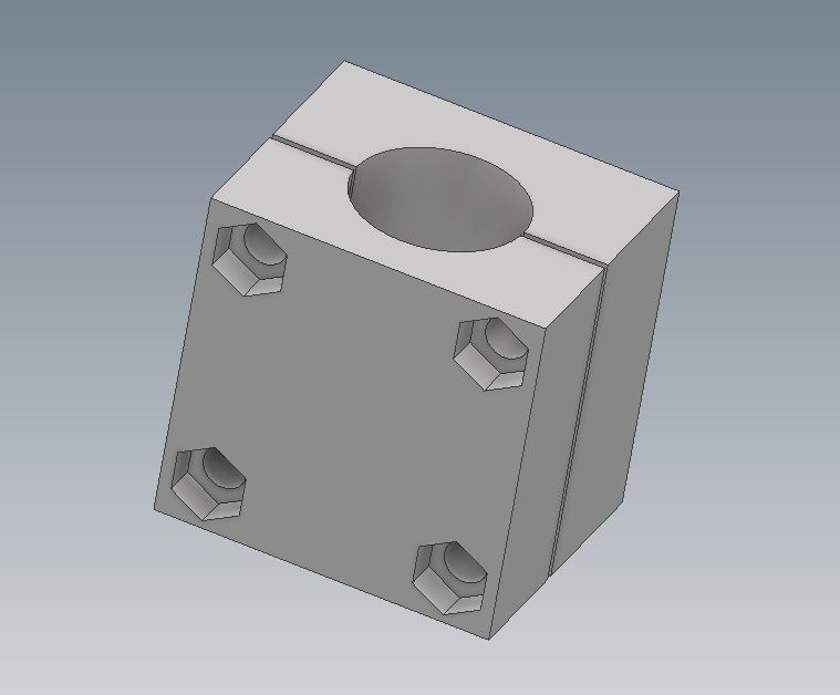 Clamp for 25mm pipes by glsf91 | Download free STL model | Printables.com