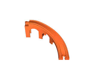 Brio Bridge Ramp, 90 Degrees Corner by Janne | Download free STL model ...