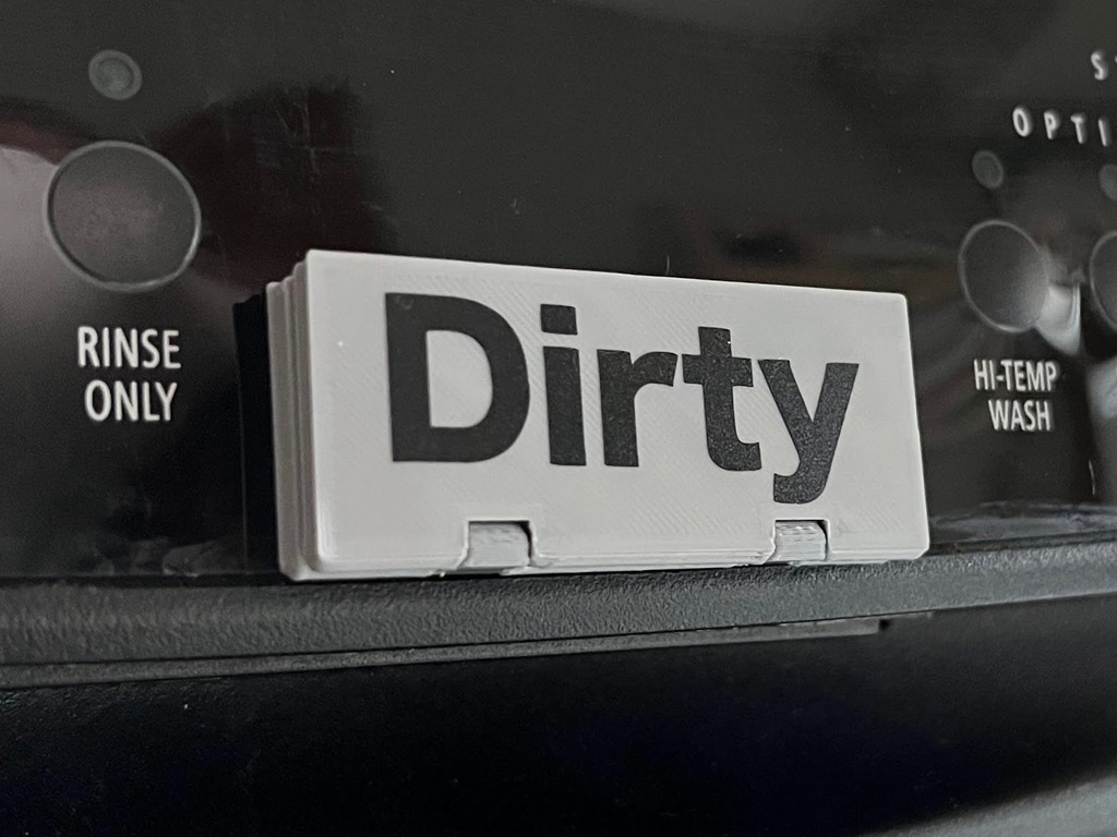 Clean Dirty Dishwasher Sign