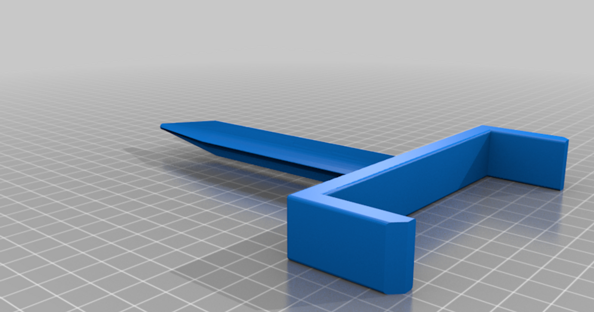 Downspout anchor post shorter by astroukulele Download free STL