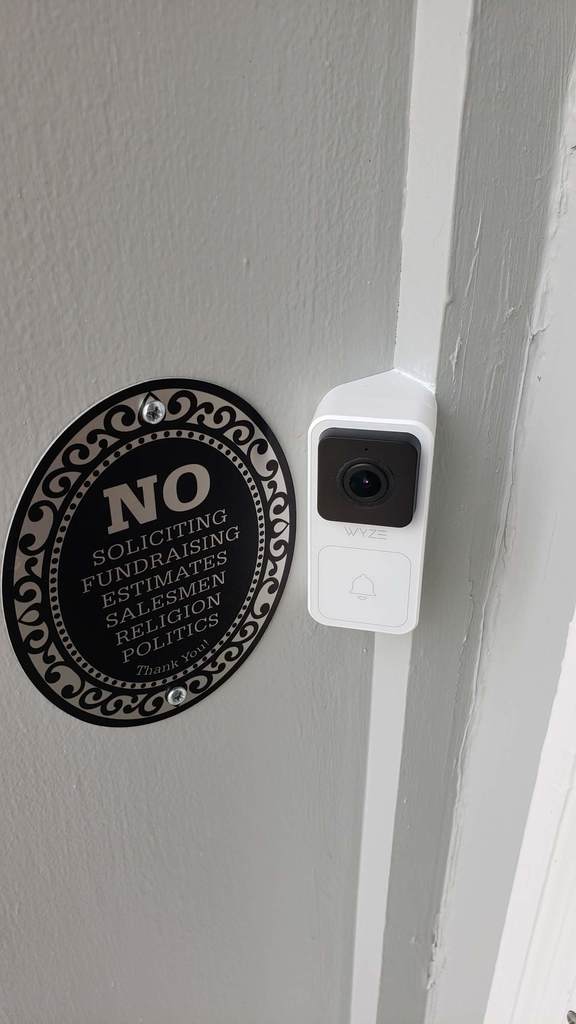 Wyze Doorbell 45 degree mount