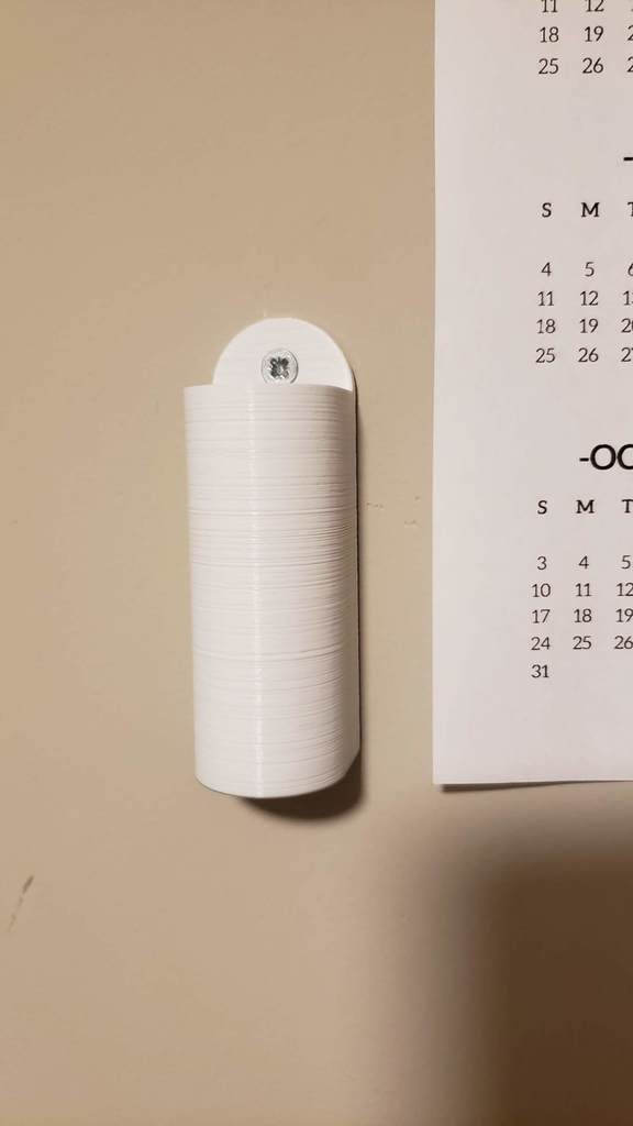 Miniatura 2 do modelo 3D wall mount pen holder