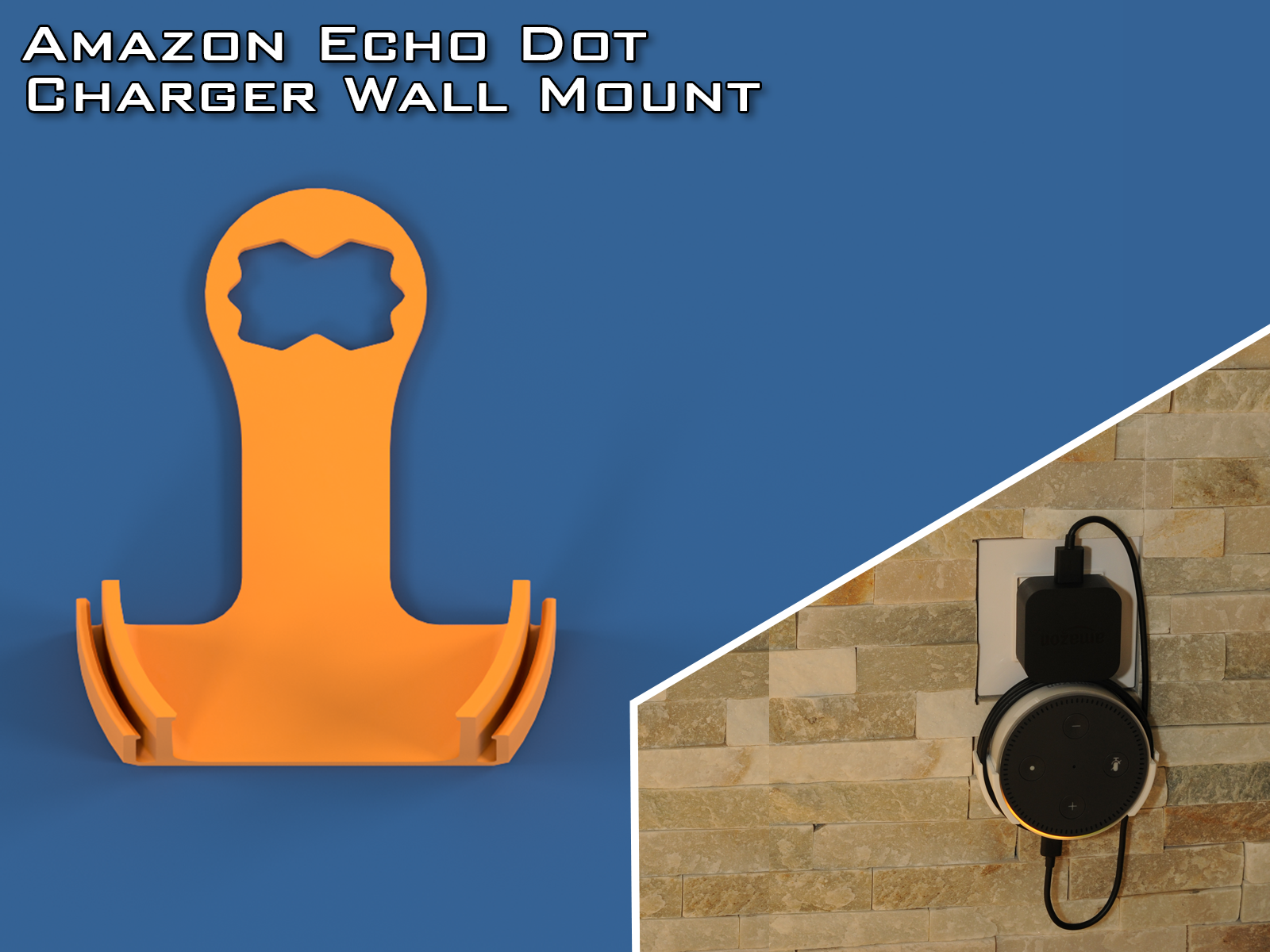 Amazon Echo Dot Charger Wall Mount