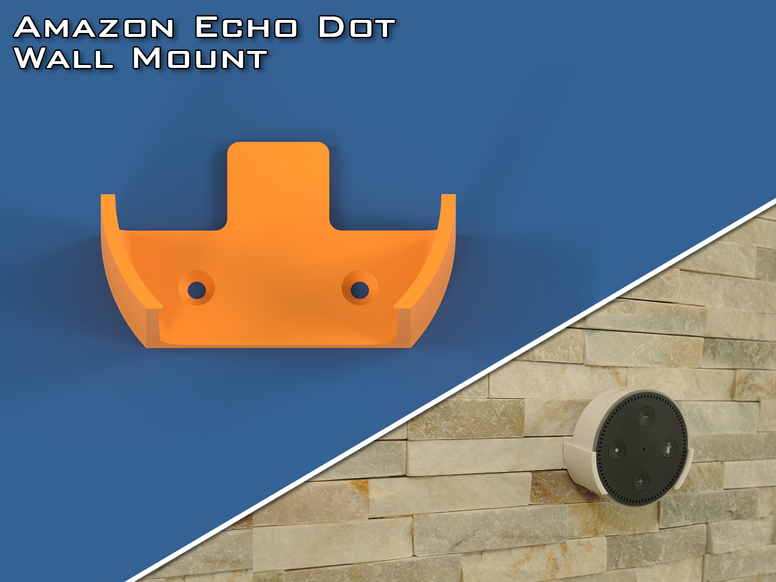 Amazon Echo Dot Wall Mount by Filip Honzárek | Download free STL model ...