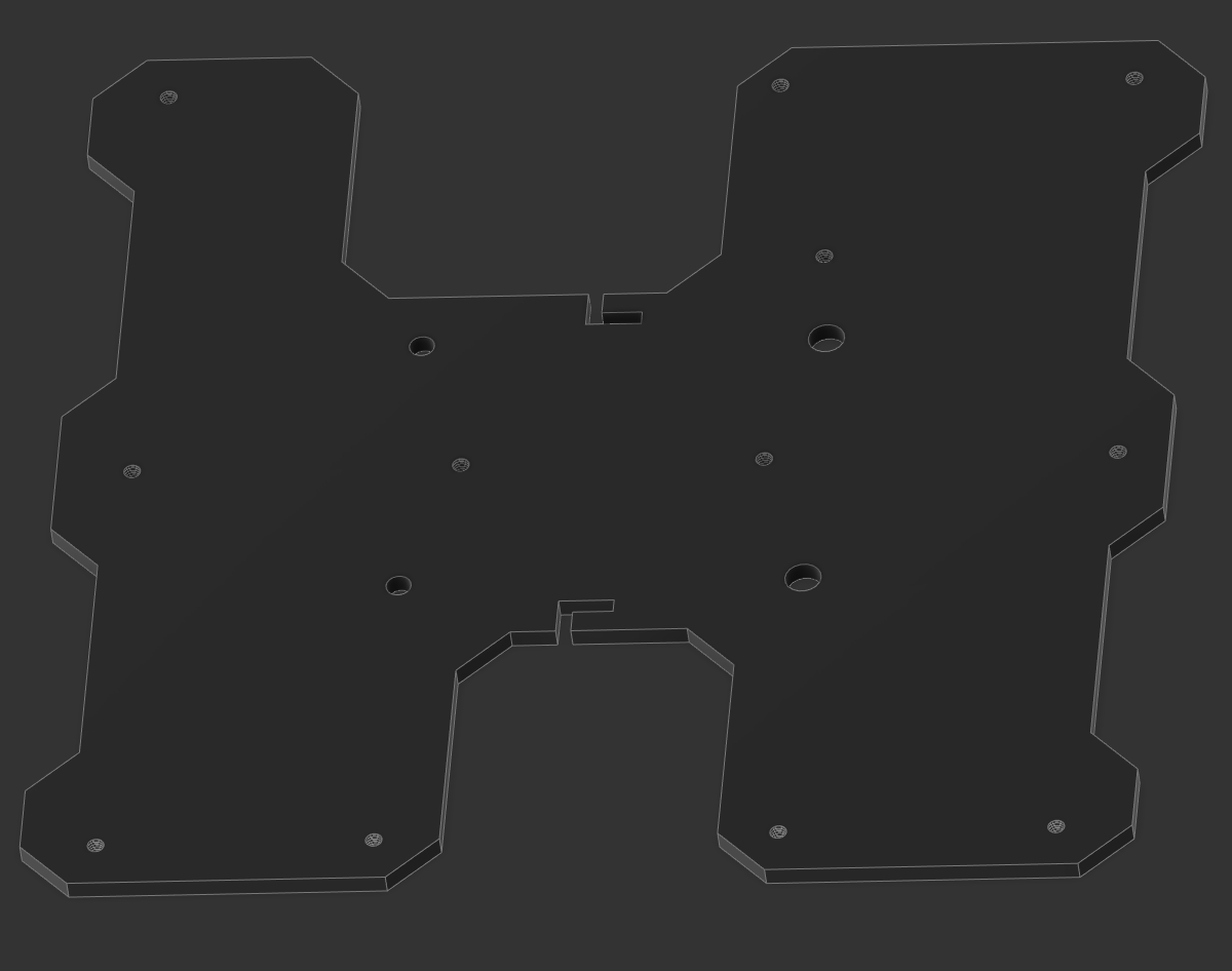 Approximated CR6 Build Plate Carriage