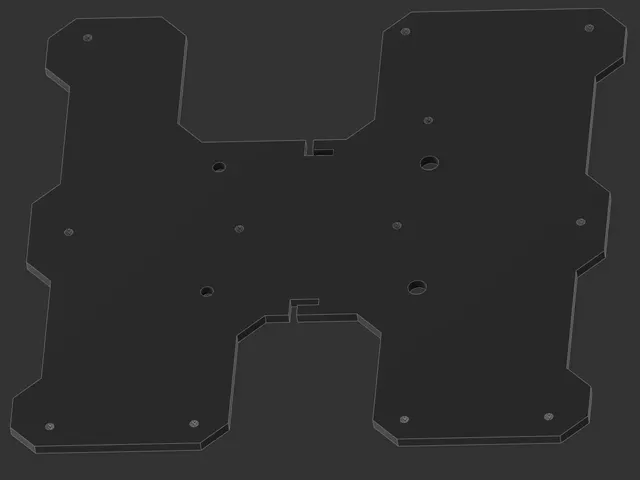 Approximated CR6 Build Plate Carriage