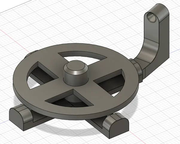 Spoolholder Flat with reverse Bowden Adaptor