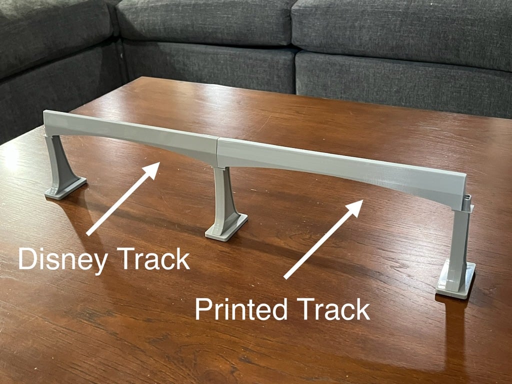 Monorail 12.25" Straight Track Disney Playset compatible