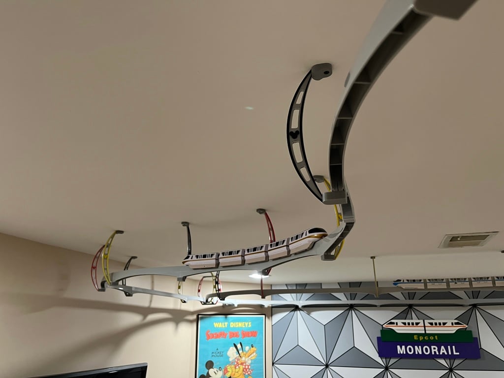 Monorail Ceiling Brackets Disney Playset