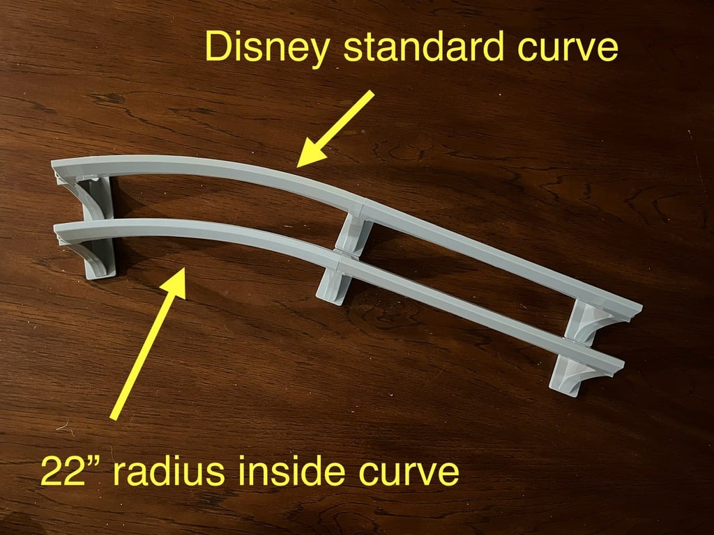 Monorail 22" inside curve track Disney Playset