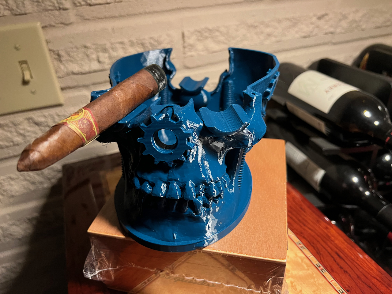 Skull Cigar Ashtray by RobertusMaximus Download free STL model