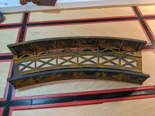 HO Scale Curved Steel Girder Bridge