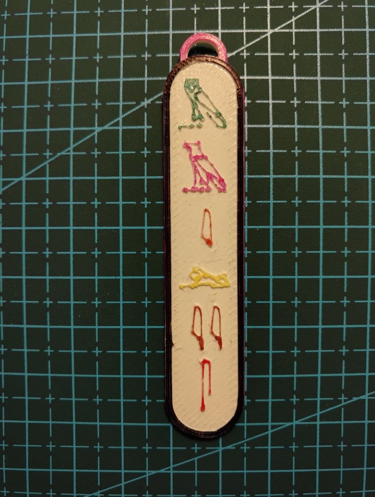OpenSCAD Parametric Hieroglyphic Alphabet