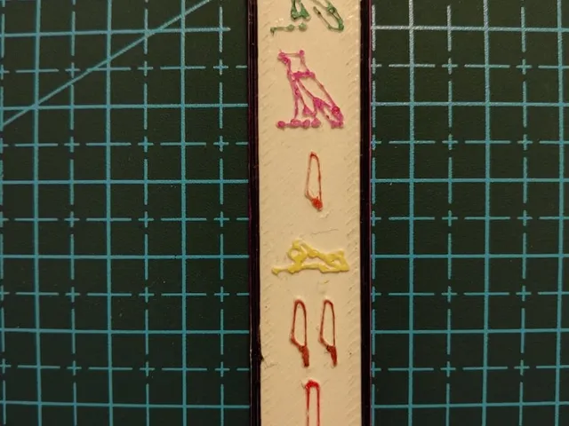 OpenSCAD Parametric Hieroglyphic Alphabet