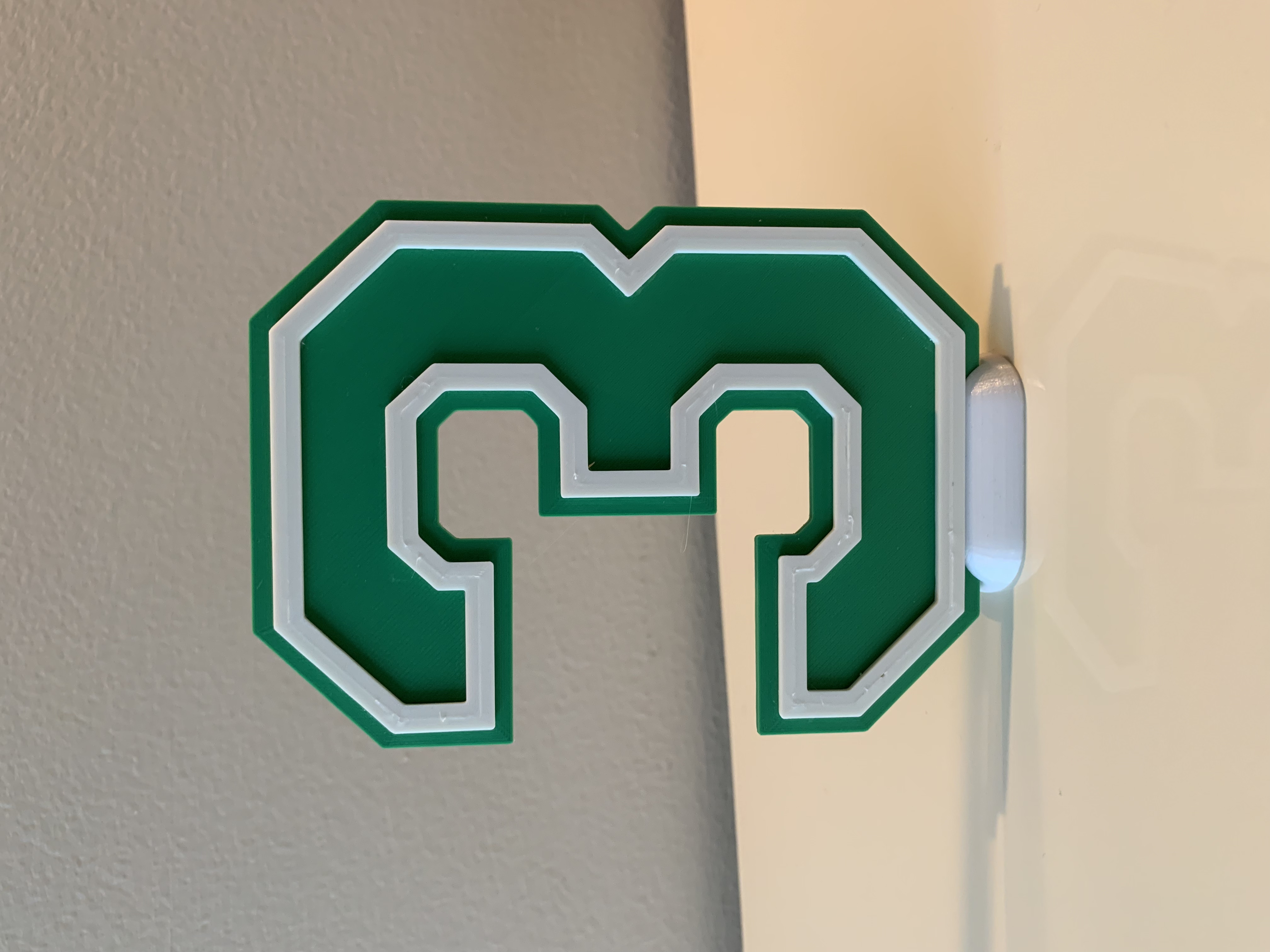 Alphabet Letter/Numbers '3' - Sport Numbers/School Colors