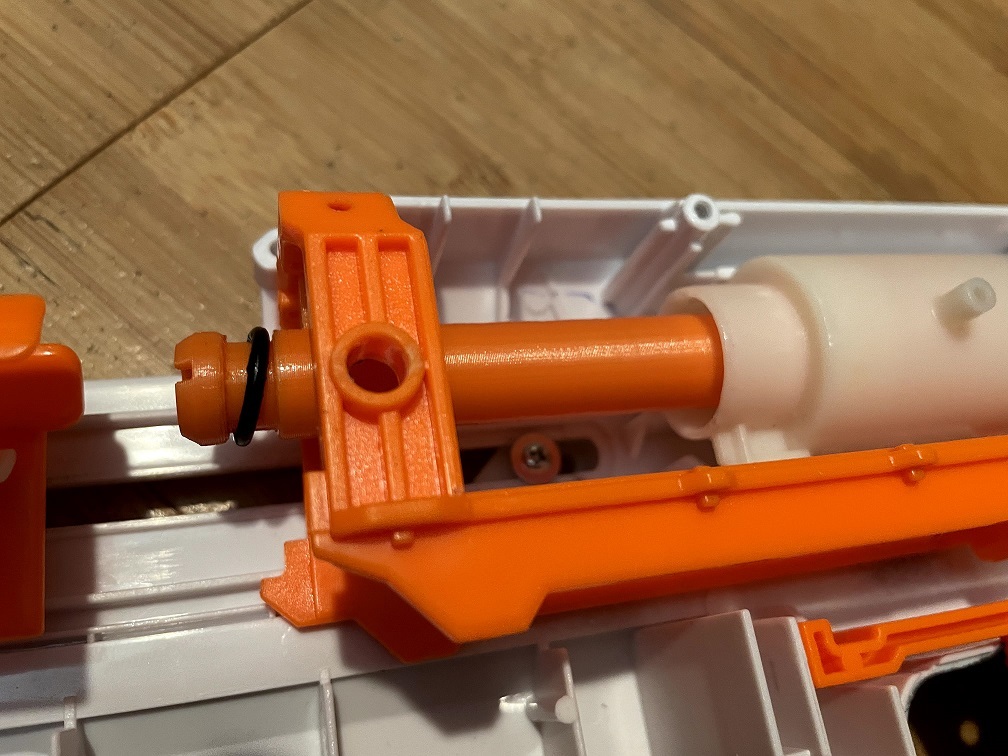 Nerf Retaliator Brass Barrel Short Dart Conversion by SomeDingus