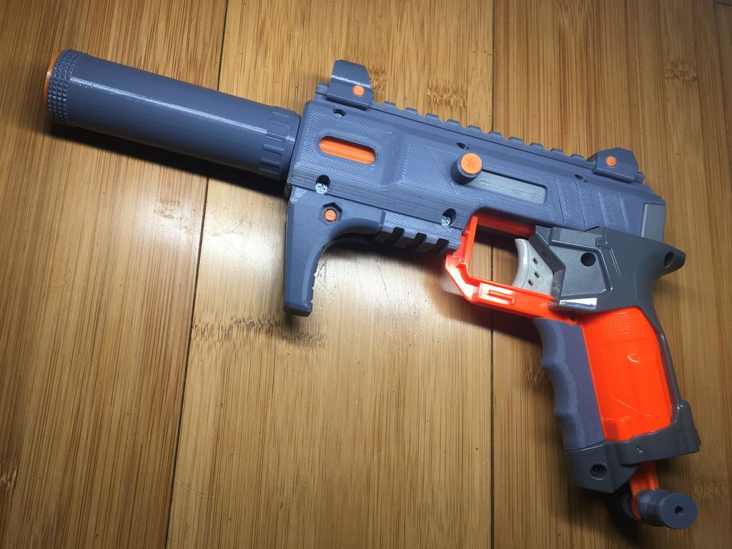 Nerf Mega Bigshock Rear Load Inline Mag Mod By SomeDingus | Download ...