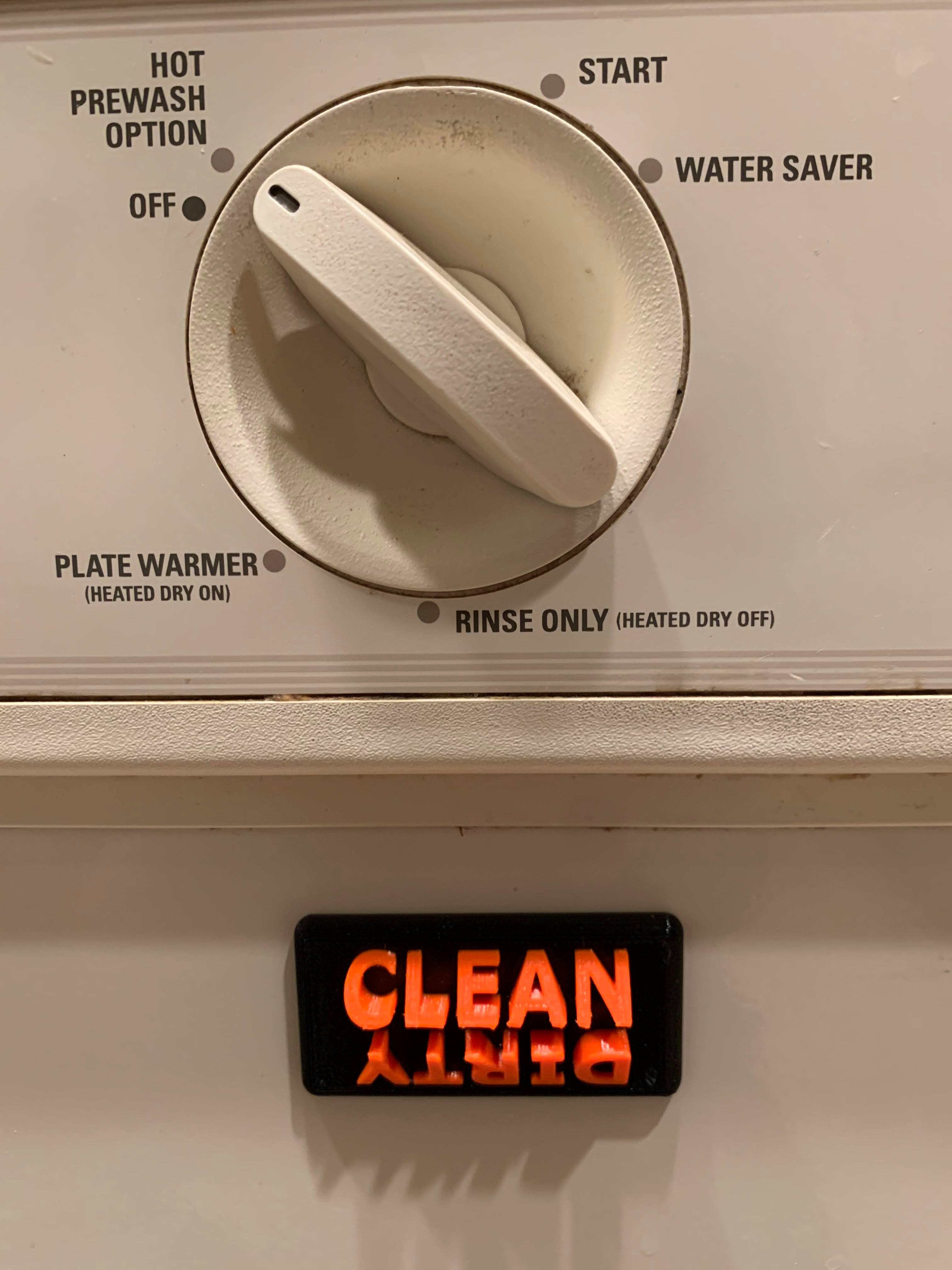 Dishwasher Dirty/Clean indicator by zarehz Download free STL model