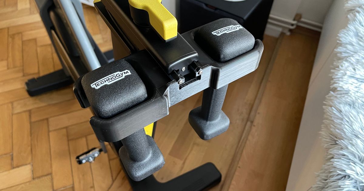 Technogym Bike Group Cycle weights ( dumbbell ) holder by tudormts