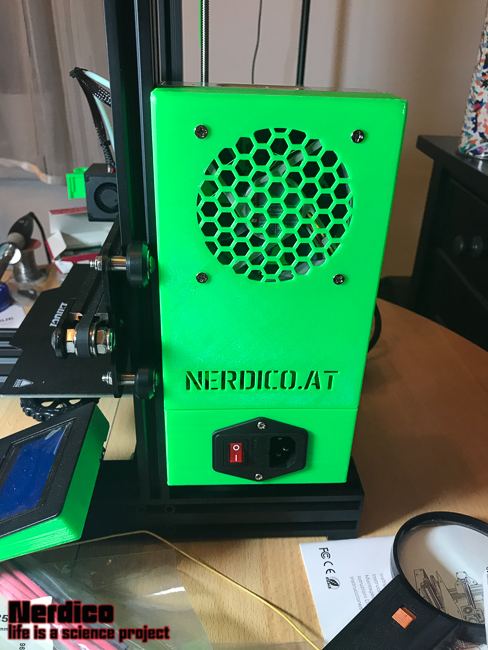 Ender 3 Pro silent powersupply cover 80mm fan