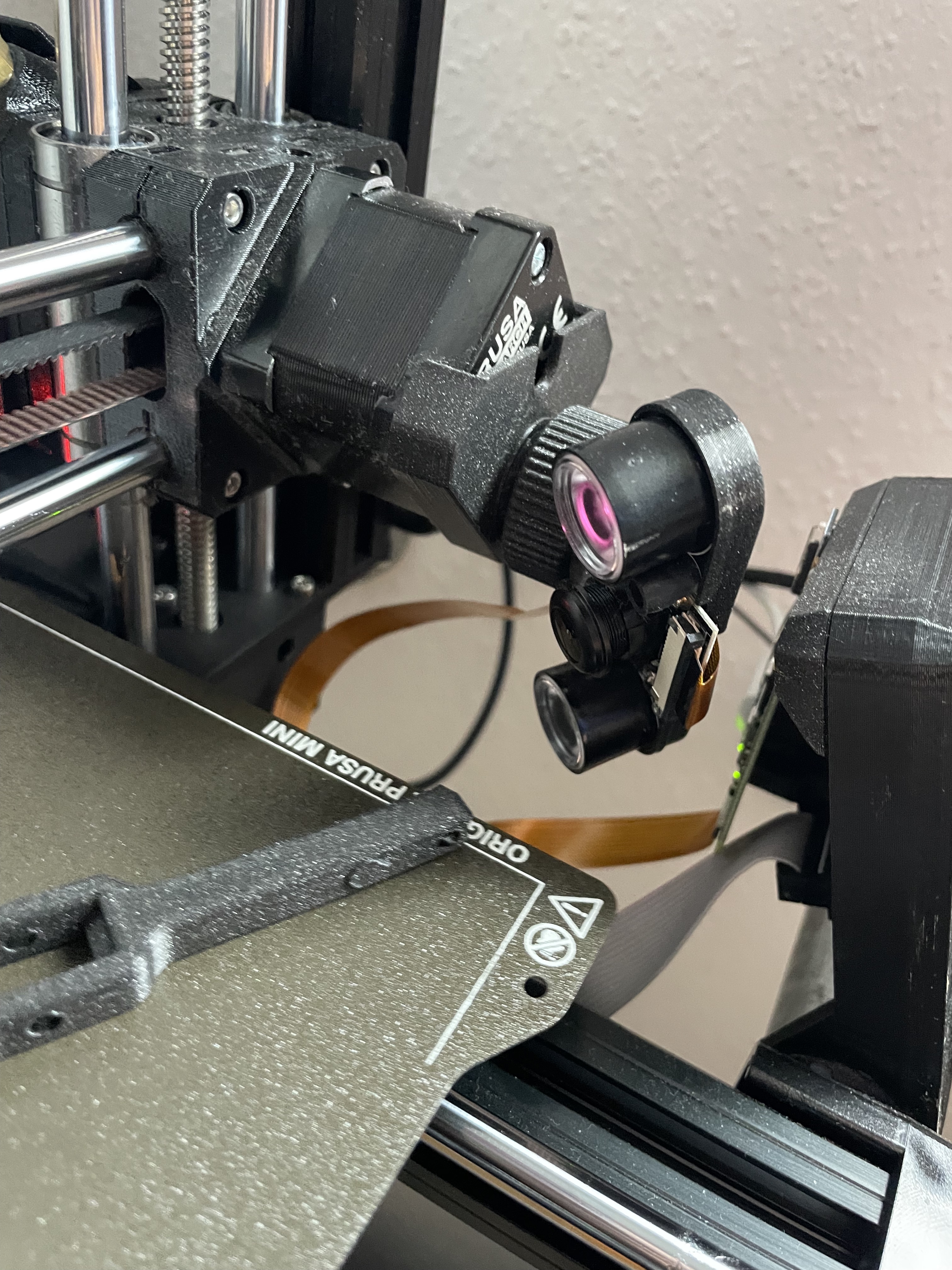 Adjustable camera mount for Prusa Mini