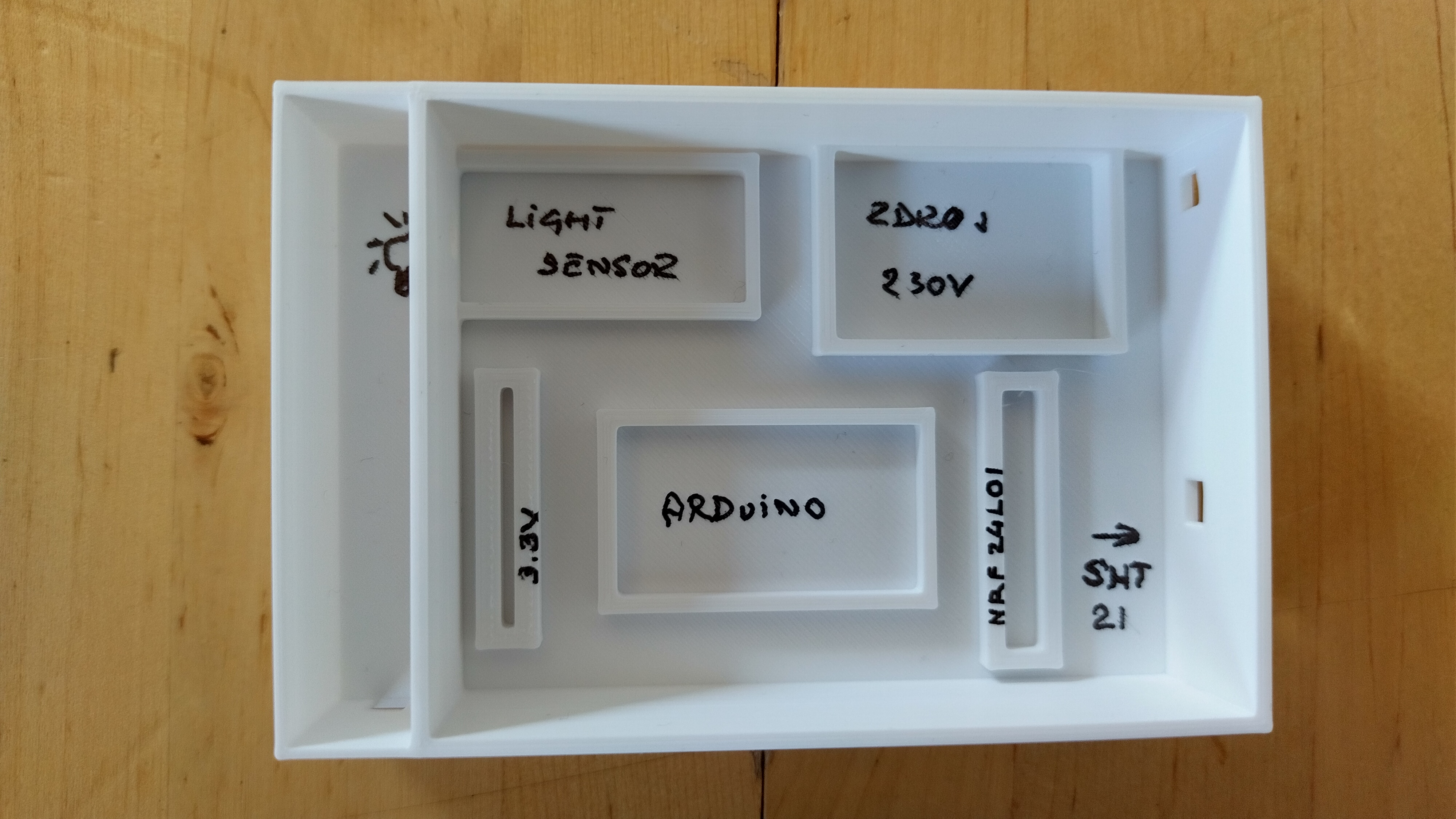 Box for HomeAssisant sensor SHT-21_Light_Sensor_168