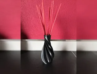 Twisted Silk Vase