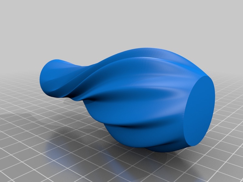 Miniatura 5 do modelo 3D Twisted Silk Vase