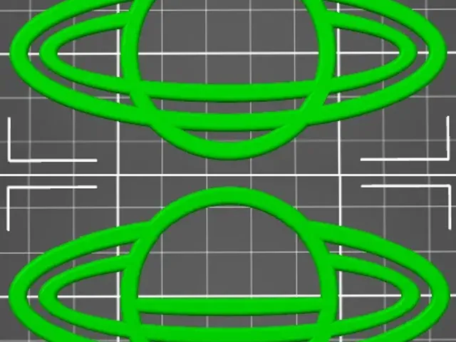 Saturn flat wall decoration as single part