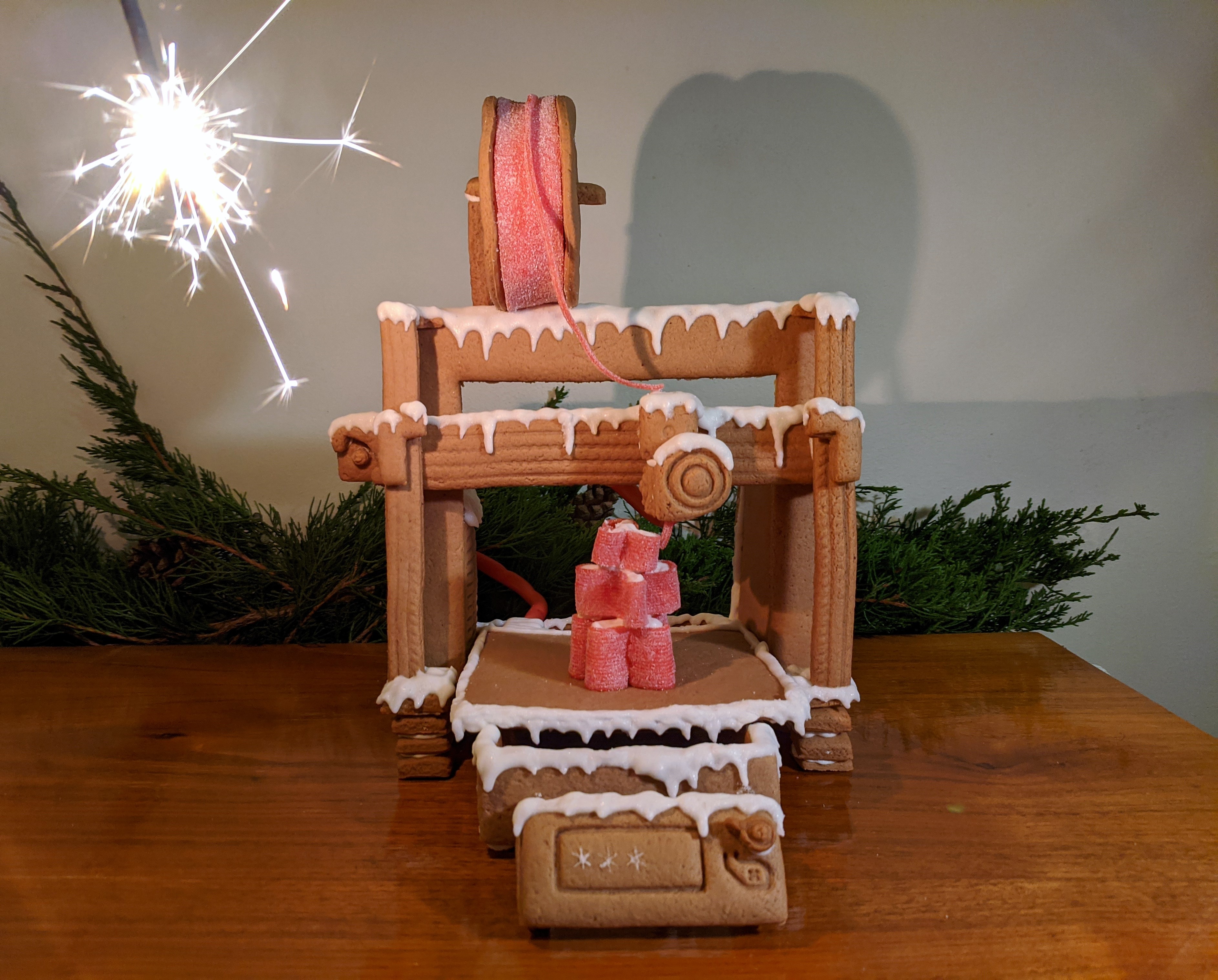 Gingerbread Prusa 3D printer