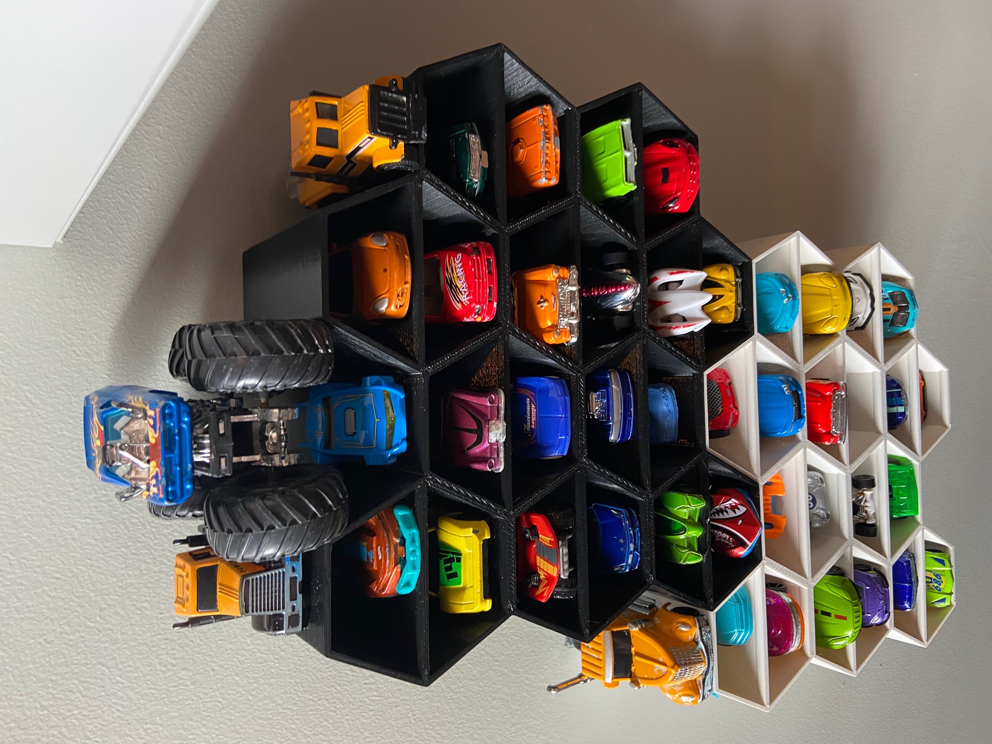 Awesome 'Hot Wheels Hive’ Wall Garage