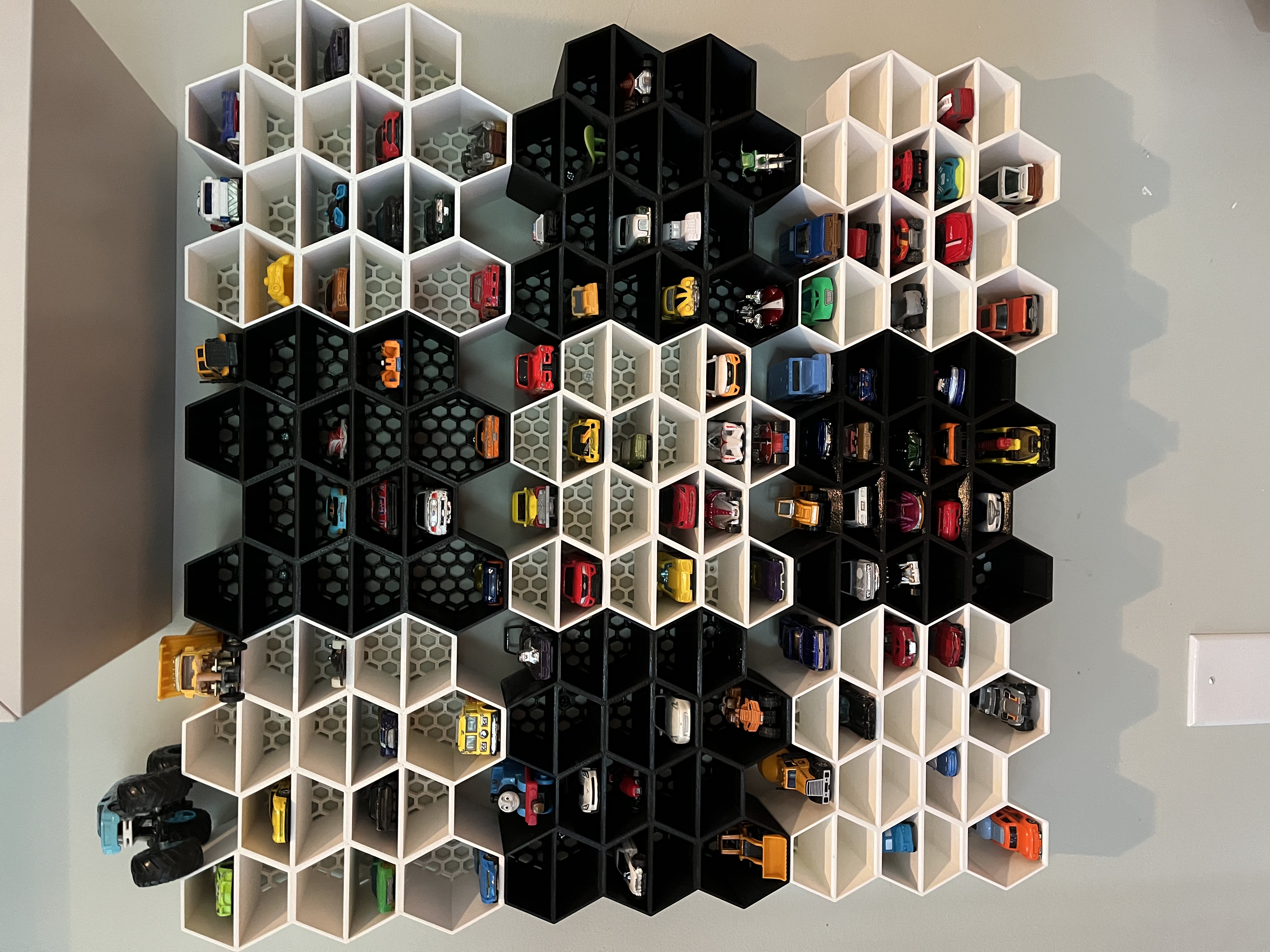 Awesome 'Hot Wheels Hive’ Wall Garage